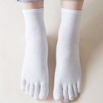 남성 발가락 중목 양말 삭스 5컬러