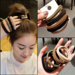 꼬임 파스텔 헤어 머리 끈 5P