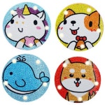 토탈공예 초등학교 방과후 무드등 보석십자수 만들기 4 파랑고래 1개