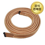 우창금속 동주름배관 12 1 5M국산 스파이럴 동주름관 꽈배기