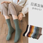 M7 여성 중목 발목밴드 솔리드삭스 10색 낱개 양말