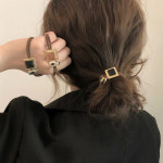 유럽형 고급 마블 팬던트 헤어 머리 끈