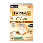 Twinings Chai 개별 포장된 홍차 티백 6개 12팩 달콤하고 맛있는 향신료 카페인 함유 291540