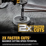 DEWALT Impact 파이프 커터 PVC 커터 다이아몬드 그릿 커팅 휠 DWAIPCIR