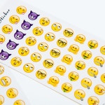 재미있는 이모지 이모티콘 스티커 12장세트