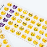 재미있는 이모지 이모티콘 스티커 12장세트
