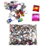 큐빅보석비즈 장식 단면비즈 대용량 -사각