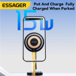 Essager 마그네틱 무선 충전기 차량용 휴대폰 거치대 15W 고속 충전 쉬운 페이스트 마운트 스탠드 맥세이