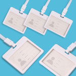 플립 가로형 사원증 케이스 목걸이줄 5p세트