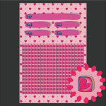 대광이 추억의 종이뽑기판 300하트 옛날 문방구