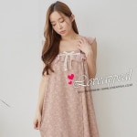 러브어필 러브어필 국산 실크느낌 끈스타일 골프가운 목욕가운 원피스잠옷 9584SG