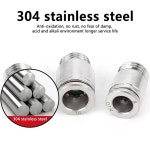 POC-G 304 스테인레스 스틸 공압 퀵 커플링 플매트 카펫 러그 G 나사 내부 육각 에어 피팅 10 개 50 200 개