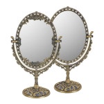 거울 큐빅 앤틱 특 신주 타원 엔틱 002141