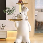 북극곰 테이블 거실 캐릭터 소파옆 인테리어 선반 현관 몽유토끼