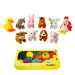 청양토이 청양 통통이 분류놀이 동물농장 10종 어린이집 교구 헝겊완구