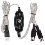 롤랜드보스 루프 스테이션 페달용 PC USB-MIDI 키보드 인터페이스 컨버터 케이블 코드 RC-300 RC-505