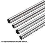 Uxcell 1pcs OD 304 스테인레스 스틸 원형 튜브 길이 스트레이트 파이프