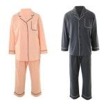 와코루 와코루 면 니트 솔리드 파자마 셋트 WPA2459WWPA2459M