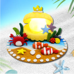 조개 무드등 만들기 클레이 찰흙 점토 촉감놀이 어린이 유아 초등 학생 만들기 수업 놀이 키트 1인