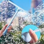 360 학위 회전식 샤워 스퀴지 유리 와이퍼 스크레이퍼 실리콘 홀더 욕실 거울 청소