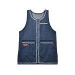 양쪽 포켓 트위드 데님 앞치마 1p 어린이집 꽃방 공방