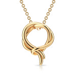 미꼬 미꼬 노트 목걸이 여자 데일리 심플 꼬임 리본 여자친구 와이프 생일 기념일 선물