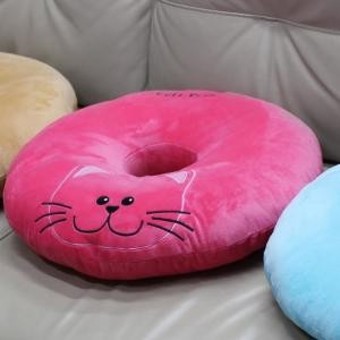 스마일캣 애니나라 도넛방석 쿠션 헬로캣 캐릭터