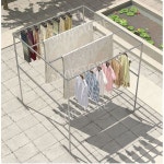 스틸 빨랫대 옥상 대형 야외 건조대 이불 선반