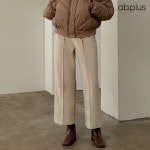 에이비플러스 에이비플러스 AB PLUS ab plusab plus 핀턱 디테일 슬랙스 원버튼 팬츠