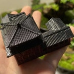 플라스틱 고대 건축 모델 수족관 마이크로 조경 분재 3D 예술 장식 ZD262