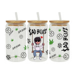 UV DTF 전송 스티커 가수 테마 16oz Libbey 안경 랩 컵 DIY 방수 사용하기 쉬운 사용자 정의 데칼 D6638