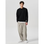 에잇세컨즈 세미와이드핏 투턱 밴딩 팬츠 424121ey1a