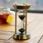 오후반차 앤틱 모래시계 1분단위 1분 3분 5분 10분 검은 모래 1분