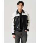 에잇세컨즈 페이크 레더 칼라블록 점퍼 26413zey25