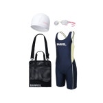 배럴키즈 여아 X백 4부 반신 수영키트 B4SKSKT301