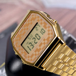 카시오 골드 디지털 시계 A159WGEA