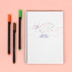 델리 파인라이너 캘리그라피 수성펜 12색