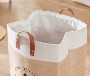 신혼 세탁 빨래통 햄퍼 대용량 린넨 빨래바구니 60L