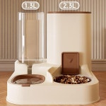 펫츄츄 반자동급식기 강아지 반자동 급수 급식기 세트