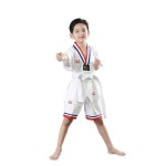 아카데미 Extera 팀 여름 가라데 데모 태권도 학교 훈련 Hapkido 무술 유니폼