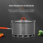 야외 냄비 캠핑 여행 하이킹 열 수집 냄비 요리 식기 1 5 L 2 1L