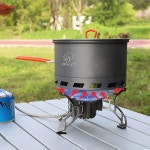 야외 냄비 캠핑 여행 하이킹 열 수집 냄비 요리 식기 1 5 L 2 1L