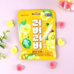 롯데웰푸드 젤리셔스 러버러버 골드키위 73g 골드키위맛 젤리