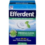 에퍼덴트 Efferdent 교정기 틀니 발포세정제 90정 민트프레시 클린