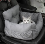 반려 동물 강아지 댕댕이 고양이 자동차 쿠션 카시트 차콜