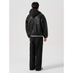 에잇세컨즈 페이크 레더 투웨이 후드 푸퍼 42413ZGY15