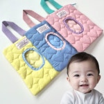 1 1 미리샘 물티슈 파우치 가방 1개 베이비핑크 베이비핑크