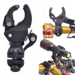 90 360 회전식 토치 클립 자전거 핸들바 LED 손전등 마운트 클램프 홀더 그립 브래킷 라이트