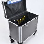 알루미늄 운반 케이스 도구 상자 서랍 유형 주최자 다기능 금속 가방 전기