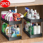 싱크 주최자 아래 Pcs 계층 서랍 다목적 캐비닛 욕실 주방 with hook 1PCS